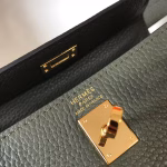 Hermes Mini Kelly 20cm Bag In Canopee Clemence Leather - Image 8