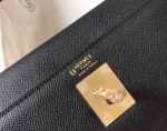Hermes Bi-color Kelly 32cm Epsom Bag Black/Purple GHW - Image 4