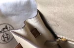 Hermes Bi-color Kelly 32cm Epsom Bag Tourterelle/Gold GHW - Image 3