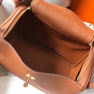 Hermes Lindy 26cm Bag In Gold Clemence With GHW - Image 3