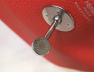 Hermes Lindy 26cm Bag In Red Clemence With PHW - Image 8