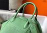 Hermes Lindy 26cm Bag In Vert Criquet Clemence With GHW - Image 8