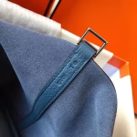 Hermes Picotin Lock 18 Bag In Blue Agate Clemence Leather - Image 6