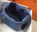 Hermes Picotin Lock 18 Bag In Blue Agate Clemence Leather - Image 8