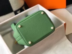 Hermes Picotin Lock 18 Bag In Vert Criquet Clemence Leather - Image 7