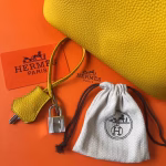 Hermes Picotin Lock 18 Bag In Yellow Clemence Leather - Image 7