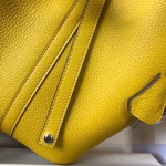 Hermes Picotin Lock 18 Bag In Yellow Clemence Leather - Image 6