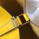 Hermes Picotin Lock 18 Bag In Yellow Clemence Leather - Image 3
