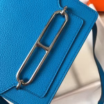 Hermes Sac Roulis Mini Bag In Blue Hydra Evercolor Calfskin - Image 4