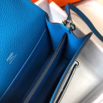 Hermes Sac Roulis Mini Bag In Blue Hydra Evercolor Calfskin - Image 5