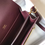 Hermes Sac Roulis Mini Bag In Burgundy Evercolor Calfskin - Image 8