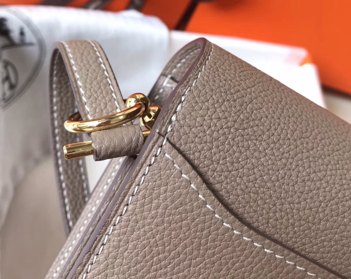 Hermes Sac Roulis Mini Bag In Grey Evercolor Calfskin - Image 5