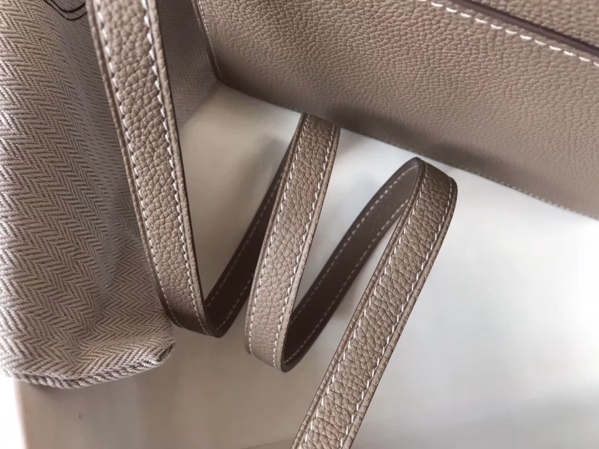 Hermes Sac Roulis Mini Bag In Grey Evercolor Calfskin - Image 6