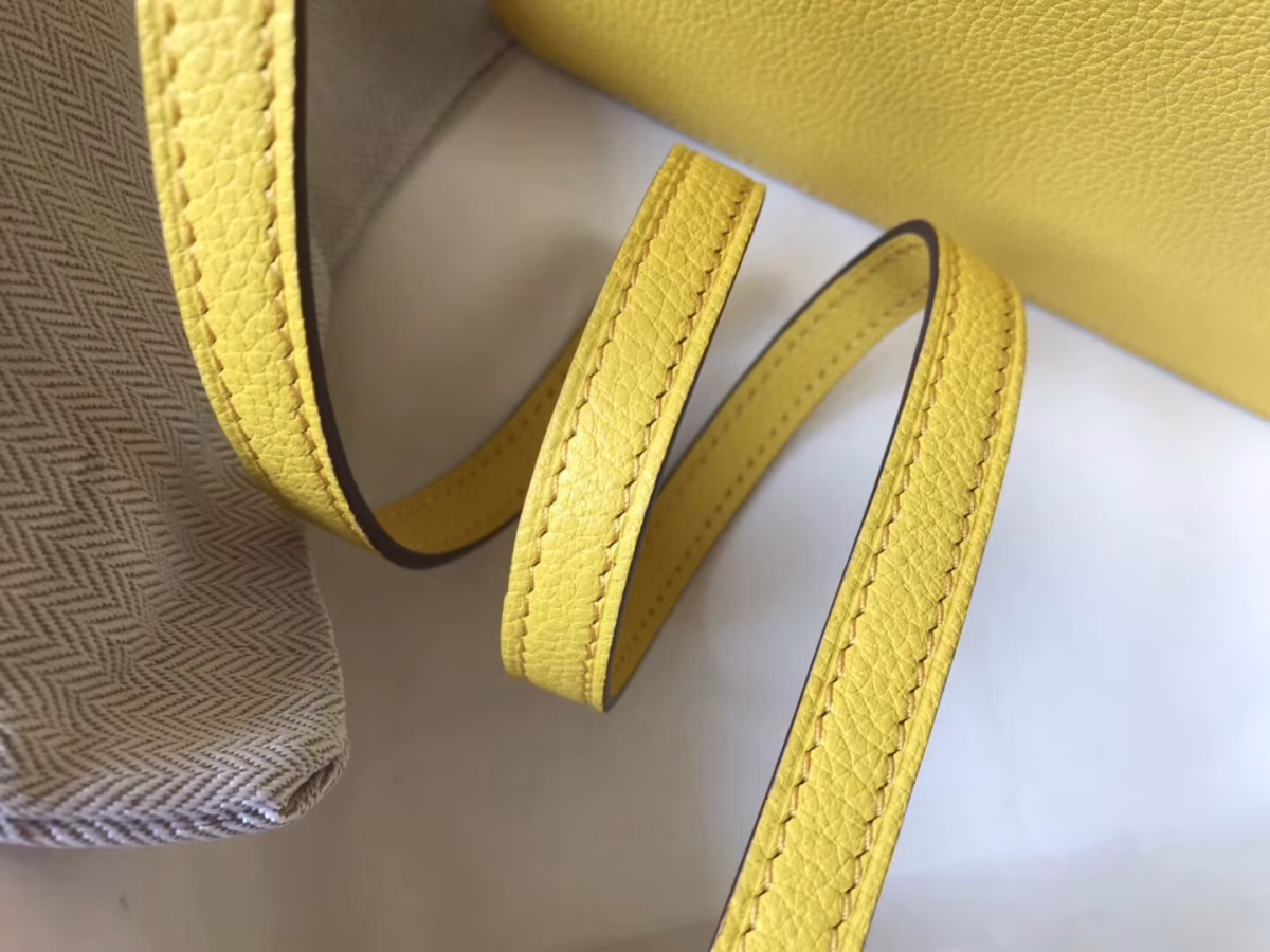 Hermes Sac Roulis Mini Bag In Yellow Evercolor Calfskin - Image 2