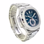 Patek Nautilus Blue Silver Replica - Image 2