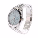 Rolex Day Date Ice Blue Baguette Dial Platinum Presidential 228206 Replica - Image 2
