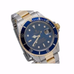 Rolex Submariner Date Two Tone Blue Dial 16613 Replica - Image 3