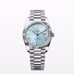 Rolex Day Date Ice Blue Grooved Replica