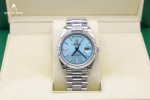Rolex Day Date Ice Blue Grooved Replica - Image 2