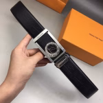 Louis Vuitton original single smooth buckle men's belt - Image 5