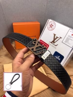Counter-synchronized LV New Arrival: Men's Belt with Quilted Pattern - Image 2