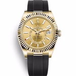 Replica Rolex Sky-Dweller 42mm Champagne Dial 326238