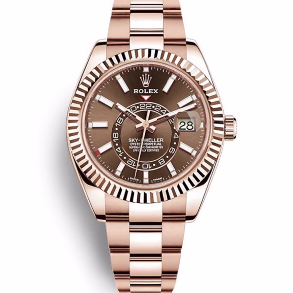 Superclone Rolex Sky-Dweller 42mm Chocolate Dial 326935