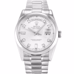 Replica Rolex Day-Date 36mm Silver Dial 118209
