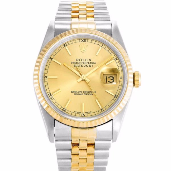 Replica Rolex Datejust 36mm Gold Dial 16233
