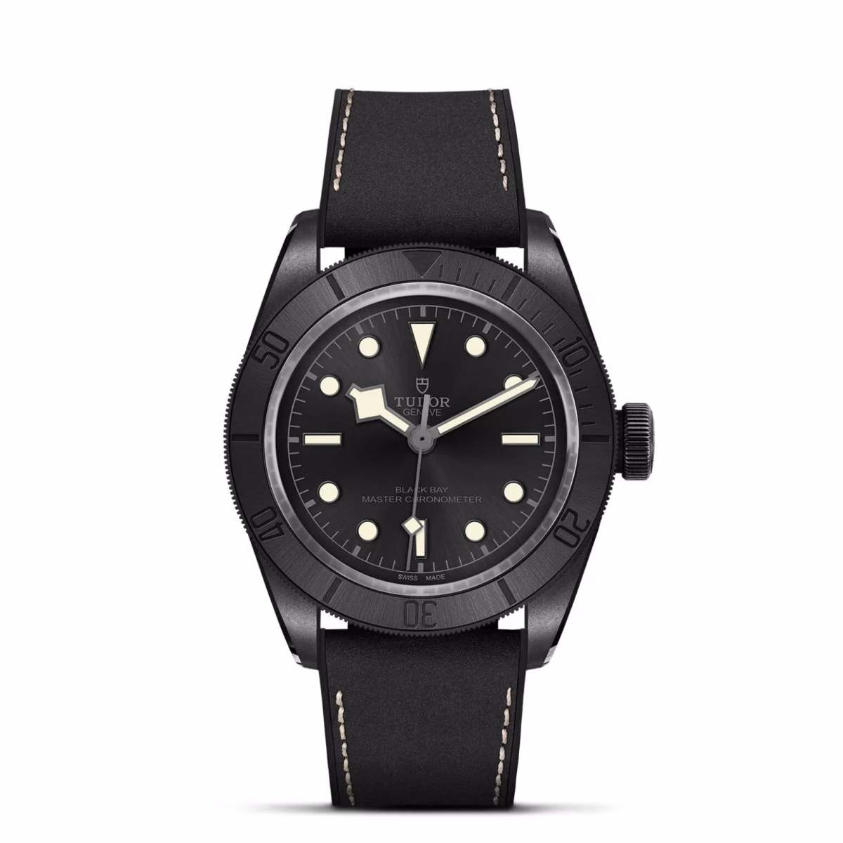 TUDOR Black Bay Ceramic 41 mm ceramic case, Hybrid leather and rubber strap - Image 1