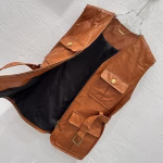 Chloé 2025 Early Autumn Vintage Leather Vest Coat