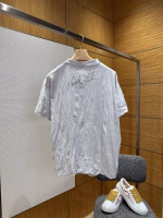 BALENCIAGA Pleated Portrait Print Short-Sleeve T-Shirt - Image 3