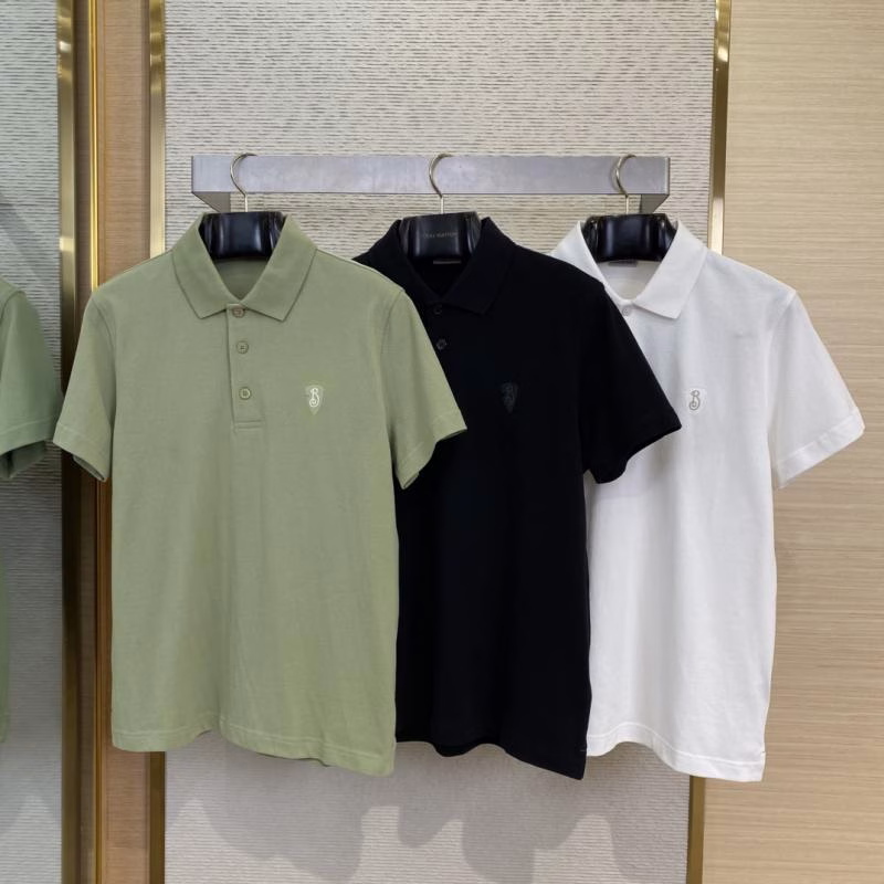 1 BBR Burberry Shield Logo Embroidered Polo Shirt - Image 1