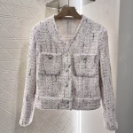 Chanel 2025 New Knitted Dress Pocket Coat
