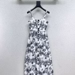 Dior Butterfly Print Camisole Dress