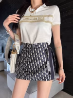 Dior Monogram collection side-slit high couture jacquard skort - Image 5