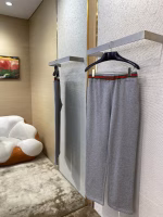 GUCCI Red and Green Web Casual Trousers - Image 8