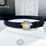 VERSACE 4.0cm Universal Pattern Cowhide Belt