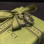 Gucci Square G Pattern Sterling Silver Ring - Image 9