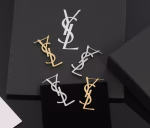 YSL Saint Laurent Earrings Original Brass Material - Image 6