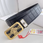 VERSACE Classic Medusa Head Full Steel Buckle Top-Grain Cowhide Belt