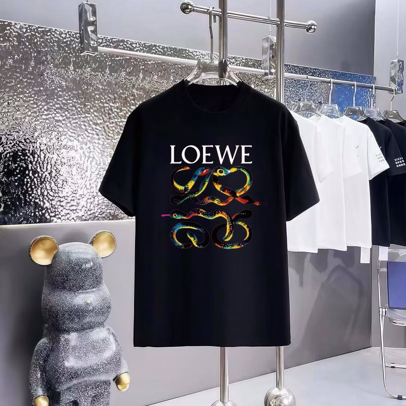 1 LOEWE Year of the Snake Limited Edition Printed Crew Neck Short-Sleeve T-Shirt - Image 1