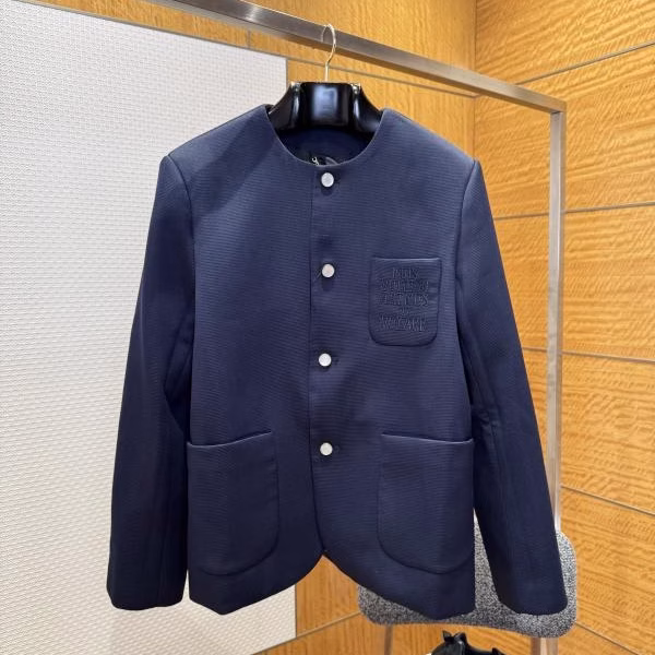 1 Louis Vuitton Pocket Embroidered Wool Blend Suit Jacket - Image 1