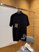 Louis Vuitton New Checkerboard Embroidered Badge Short-Sleeve T-Shirt - Image 6