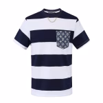 LV 2022 new striped pocket crewneck short-sleeve T-shirt