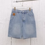 LV Louis Vuitton 2025 Spring/Summer New Washed Denim Straight-Leg Shorts
