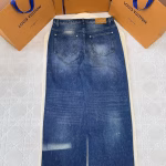 LV Louis Vuitton 2025 Early Spring New Photo Print Gradient Jeans