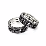 Gucci Square G Pattern Sterling Silver Ring