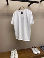 LV Louis Vuitton New Spring/Summer Letter Flocked Short-Sleeve T-Shirt - Image 6