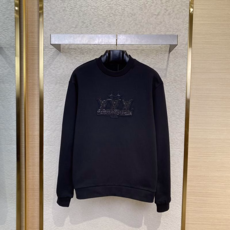 1 LV Louis Vuitton Obsidian Crew Neck Sweatshirt - Image 1